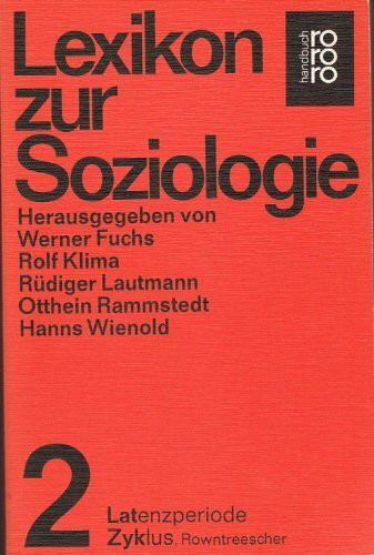 Lexikon zur Soziologie II. Latenzperiode - Zyklus