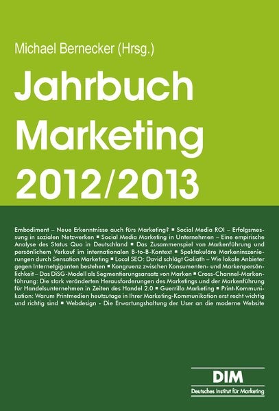 Jahrbuch Marketing 2012/2013: Trendthemen und Tendenzen