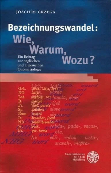 Bezeichnungswandel: Wie, Warum, Wozu? Ein Beitrag zur englischen und allgemeinen Onomasiologie