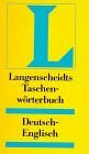 Langenscheidts Taschenworterbuch Englisch: Deutsch-Englisch