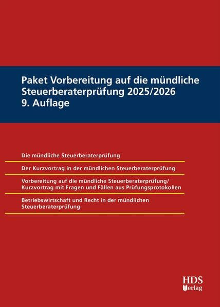 Paket Vorbereitung auf die mündliche Steuerberaterprüfung 2025/2026