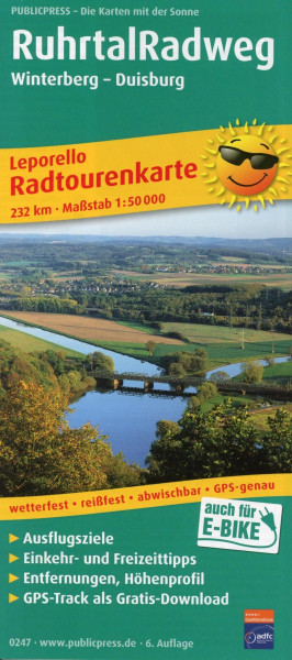 Ruhrtal-Radweg 1 : 50 000