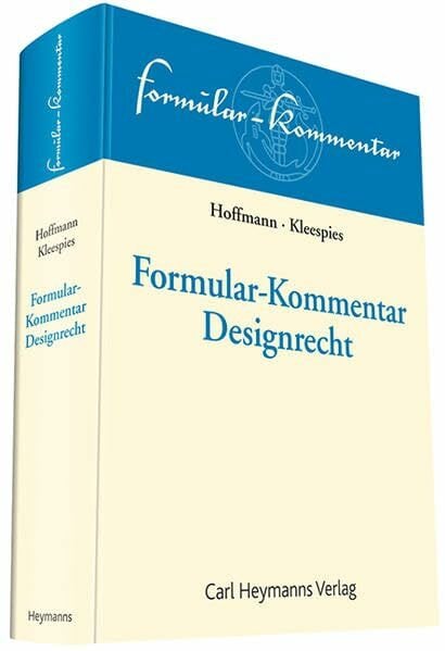 Formular-Kommentar Designrecht Formular-Kommentar Designrecht