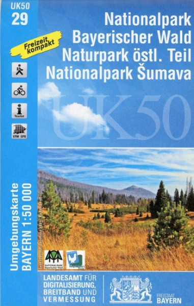 Nationalpark Bayerischer Wald Naturpark östlicher Teil 1 : 50 000 (UK50-29)
