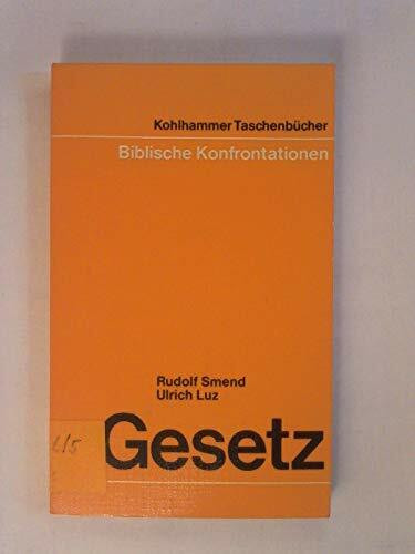 Gesetz (Urban-Kohlhammer Taschenbücher Biblische Konfrontationen)