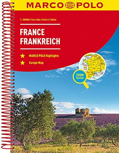 MARCO POLO Reiseatlas Frankreich 1:300 000: mit Europa 1:4 500 000 (MARCO POLO Reiseatlanten)