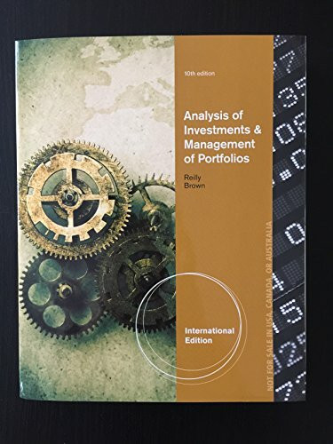 Analysis of Investments and Management of Portfolios, International Edition (with Thomson ONE - Business School Edition