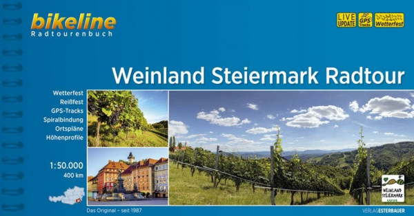 Weinland Steiermark Radtour: 1:50.000, 400 km (Bikeline Radtourenbücher)
