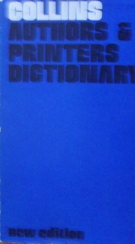 Authors' and Printers' Dictionary