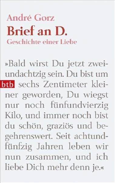 Brief an D.: Geschichte einer Liebe