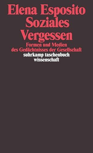 Soziales Vergessen: Formen und Medien des Gedächtnisses der Gesellschaft (suhrkamp taschenbuch wissenschaft)