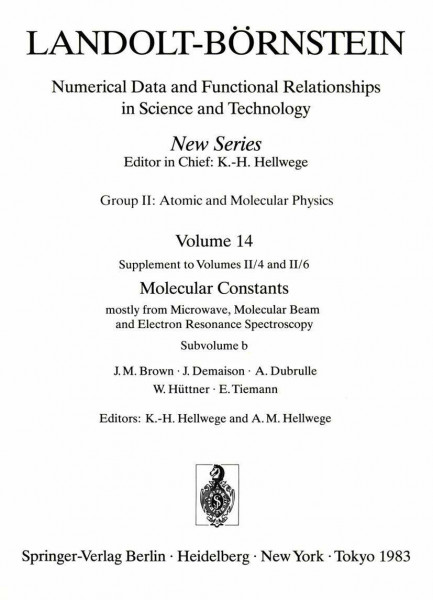 Radicals, Diatomic Molecules and Substance Index (Molecules and Radicals)