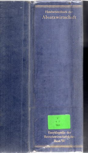 Handwörterbuch der Absatzwirtschaft