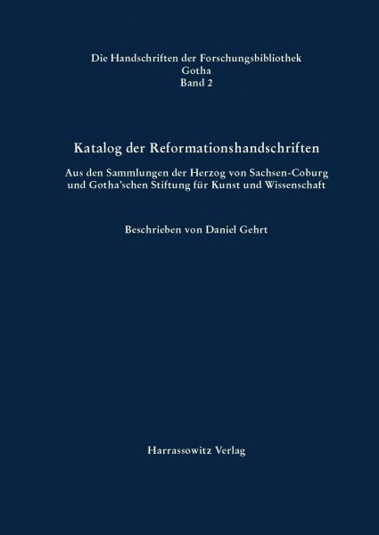 Katalog der Reformationshandschriften