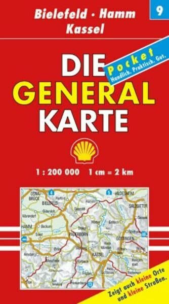 Die Generalkarte Deutschland Pocket. 1:200000: Die Generalkarten Deutschland Pocket, 20 Bl., Bl.9, Bielefeld, Hamm, Kassel