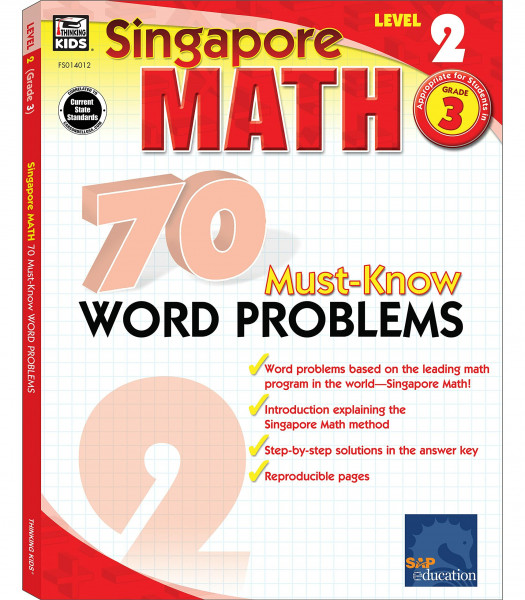 70 Must-Know Word Problems, Grade 3 (Singapore Math 70 Must Know Word Problems)