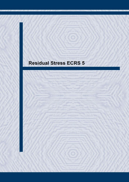 Residual Stress ECRS 5 (Materials Science Forum)