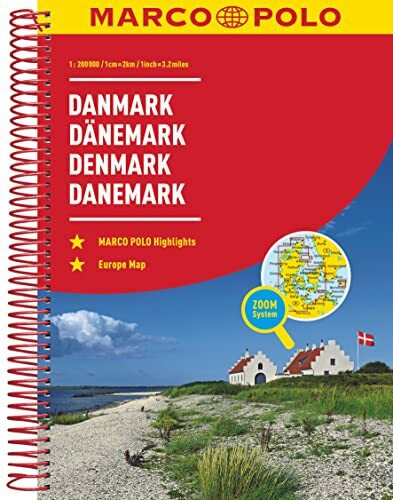 MARCO POLO Reiseatlas Dänemark 1:200.000: mit Europa 1:4,5 Mio.