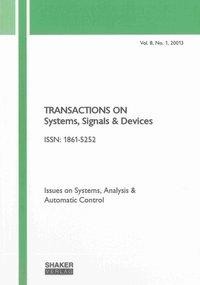 Transactions on Systems, Signals and Devices Vol. 8, No. 1