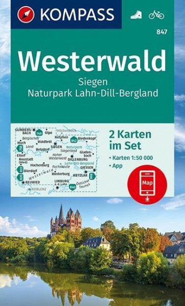 KV WK 847 Westerwald, Siegen, Naturpark Lahn 1:50 000