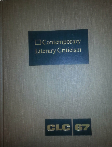 Contemporary Literary Criticism: Excerpts from Criticism of the Works of Today's Novelists, Poets, Playwrights, Short Story Writers, Scriptwriters, &: ... Scriptwriters, and Other Creative Writers