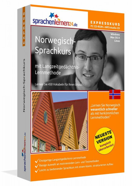 Sprachenlernen24.de Norwegisch-Express-Sprachkurs PC CD-ROM für Windows/Linux/Mac OS X + MP3-Audio-CD: Werden Sie in wenigen Tagen fit für Ihre Reise ... Computer / MP3-Player / MP3-fähigen CD-Player