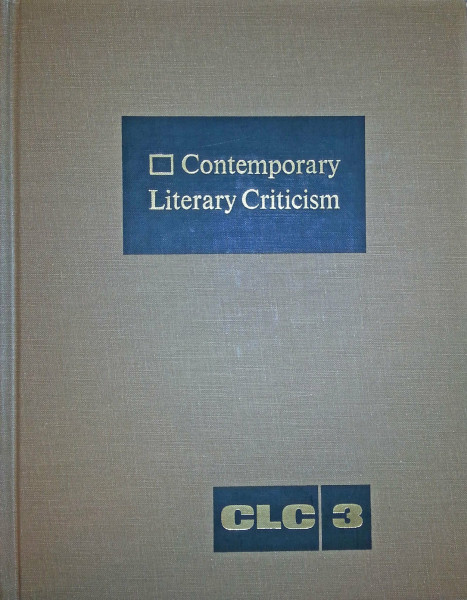 Contemporary Literary Criticism: Excerpts from Criticism of the Works of Today's Novelists, Poets, Playwrights, Short Story Writers, Scriptwriters, &: ... Scriptwriters, and Other Creative Writers
