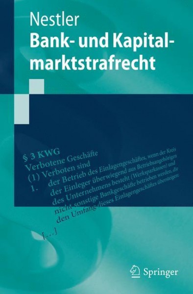 Bank- und Kapitalmarktstrafrecht