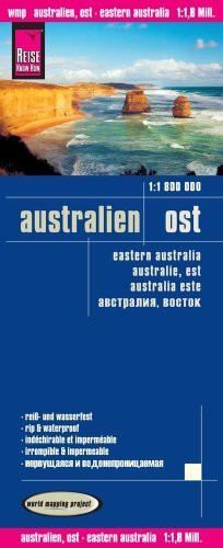 Reise Know-How Landkarte Australien, Ost (1:1.800.000): world mapping project: Reiß- u. wasserfest