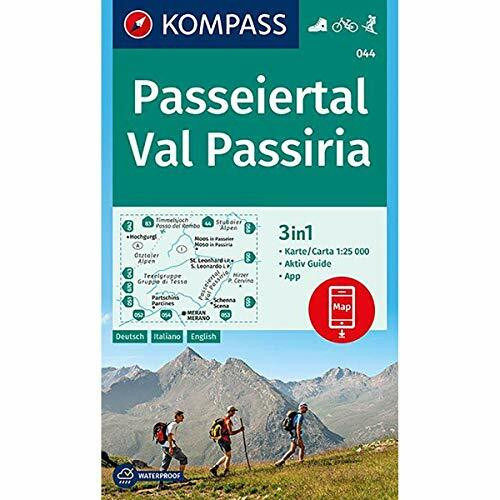 Passeiertal - Val Passiria: Wanderkarte mit Aktiv Guide, Radrouten und Skitouren. GPS-genau. 1:25000 (KOMPASS Wanderkarte, Band 44)