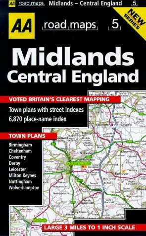 Midlands and Central England (AA Road Maps)