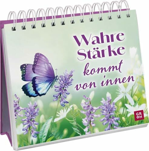 Wahre Stärke kommt von innen: Deko-Aufsteller, der mit stimmungsvollen Fotos, Zitaten und Bibelversen Kraft und Hoffnung schenkt