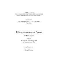 Kölner ägyptische Papyri (P.Köln ägypt.)