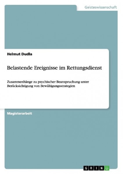 Belastende Ereignisse im Rettungsdienst