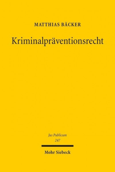 Kriminalpräventionsrecht