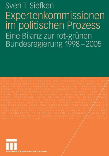 Expertenkommissionen im politischen Prozess