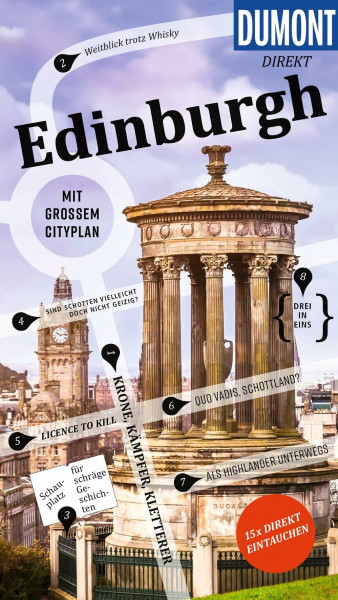 DUMONT direkt Reiseführer Edinburgh: Mit großem Cityplan