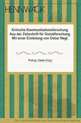 Kritische Kommunikationsforschung. Aufsätze aus der Zeitschrift für Sozialforschung.