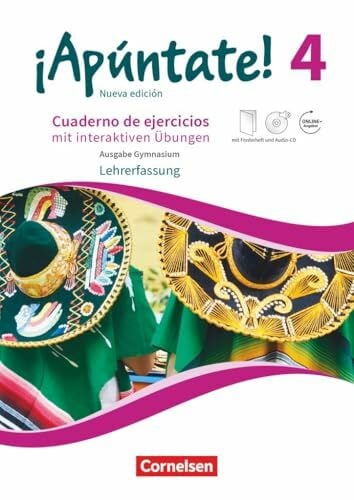 ¡Apúntate!|NULL|Spanisch als 2. Fremdsprache - Ausgabe 2016|Band 4|Gymnasium|NULL|Cuaderno de ejercicios mit interaktiven Übungen online - ... Förderheft, Audio-CD und Audios online