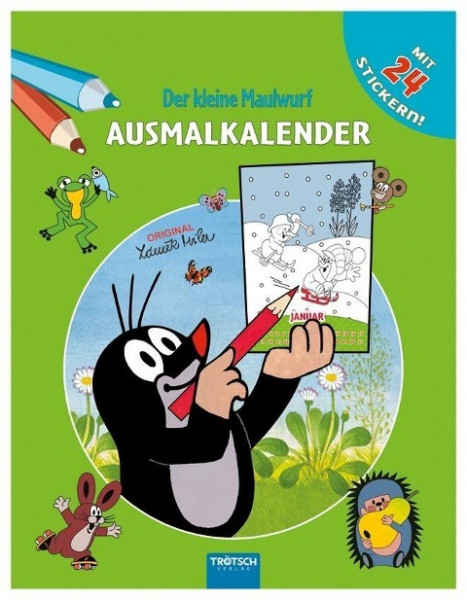 Ausmalkalender der kleine Maulwurf