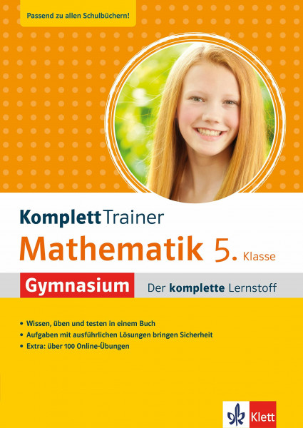 KomplettTrainer Mathematik 5. Klasse Gymnasium: Der komplette Lernstoff mit über 100 Online Mathe-Übungen