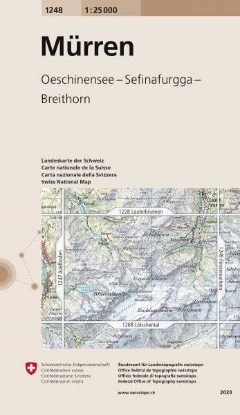 Swisstopo 1 : 25 000 Mürren