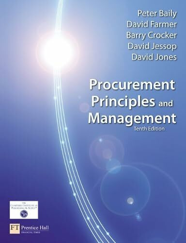 Procurement, Principles & Management