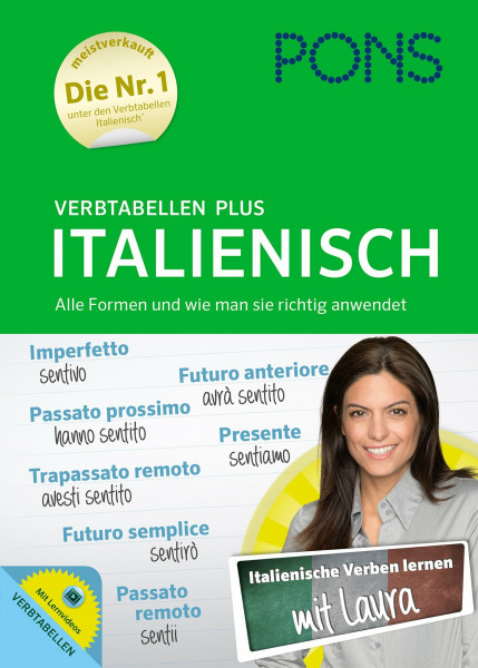 PONS Verbtabellen Plus Italienisch - Mit persönlichem Lehrer, Lernvideos und Online-Übungen: Mit Lernvideos und Online-Übungen
