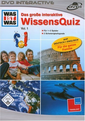 WAS IST WAS: Das große interaktive WissensQuiz 1: Für 1-2 Spieler. 2 Schwierigkeitsgrade. Auf Deutsch und Englisch. Für die ganze Familie