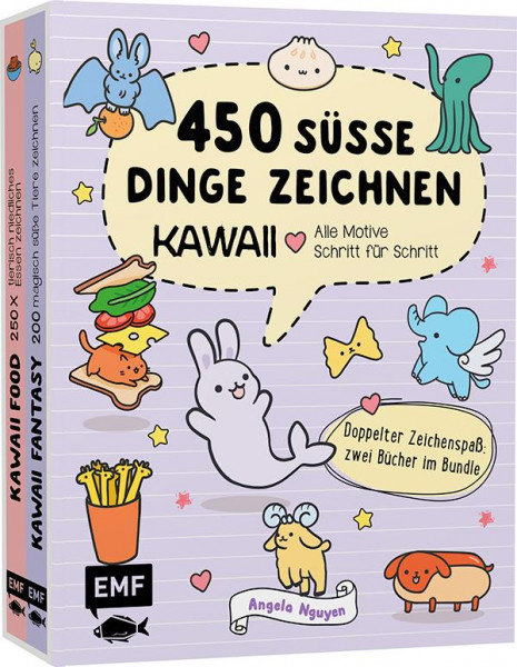 450 süße Dinge zeichnen: Kawaii - Alle Motive Schritt für Schritt