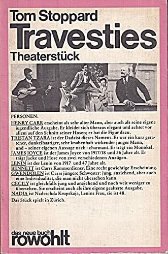 Travesties.: Schauspiel. (rororo - das neue buch)