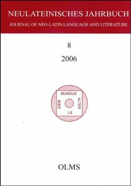 Neulateinisches Jahrbuch. Journal of the Neo-Latin Language and Literature