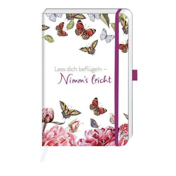 Notizbuch »Lass dich beflügeln - Nimm's leicht«
