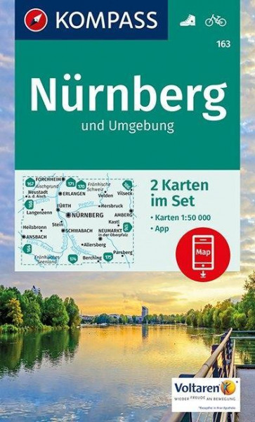 KOMPASS Wanderkarte Nürnberg und Umgebung 1:50 000